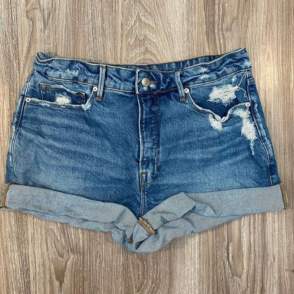 Good-american Women's Blue Shorts